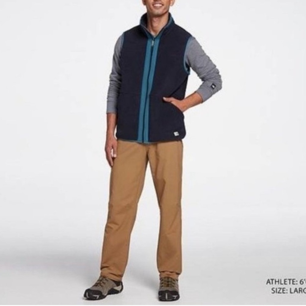 North Face Carbondale Heavy weight Fleece zip up vest size large Aviator blue - Picture 2 of 13